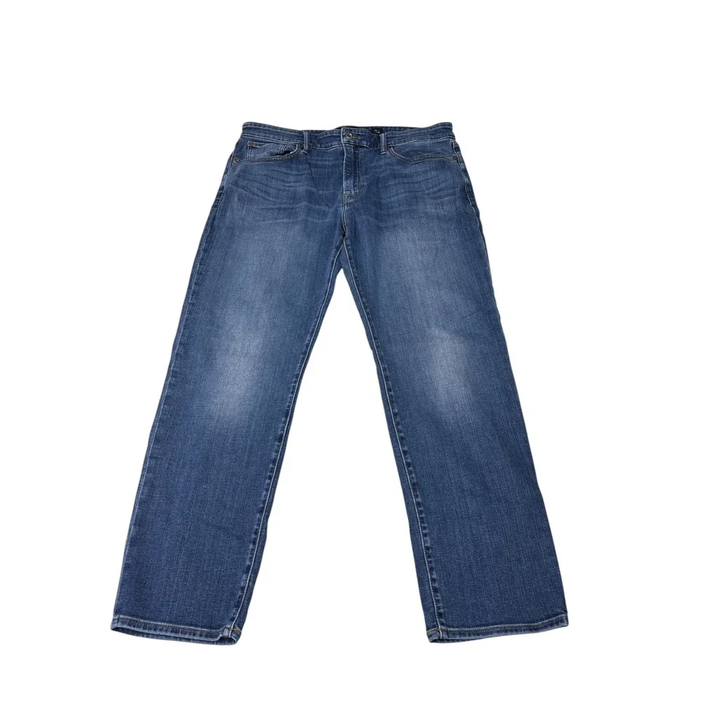 Lucky Brand 121 Slim Mens Blue Denim Jeans 38x30‎ Medium Wash Stretch Coolmax